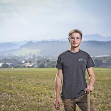 Valentin Seiringer, Ackerbauer des Jahres, auf einer seiner Flächen in Österreich.